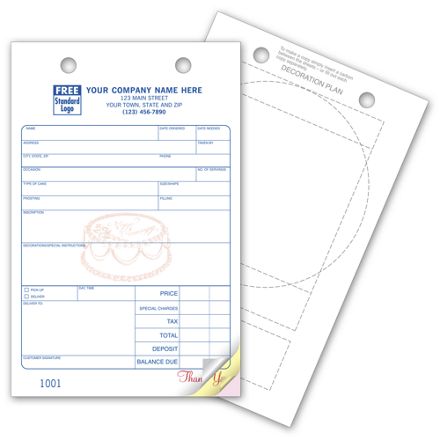 Bakery Register Forms - Large Classic