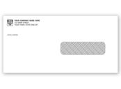 Single Window Tinted Envelope, Window on Right, Gummed Seal