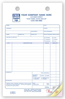 Service Order Register Forms - Large Classic 631