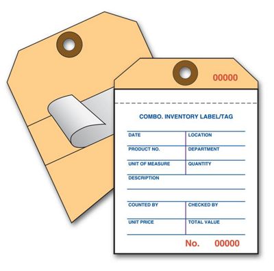 Pressure Sensitive Inventory Tag 63451