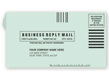 #6 3/4 Business Reply Envelope, Gummed Seal