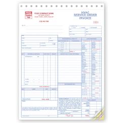 Service Orders, HVAC, w/Checklist, Large Format, 6501