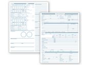 Optometry Vision Exam Records, Two-Sided, White Ledger