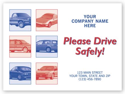 Auto Floor Mat, Please Drive Safely!