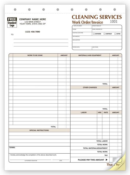 Cleaning Company Contract - Work Orders