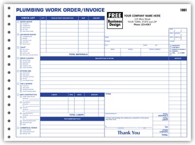 Plumbing Work Orders - Side-Stub 6535
