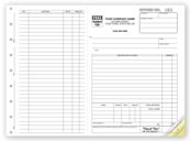 Work Orders, Side-Stub, Carbonless, Large Format
