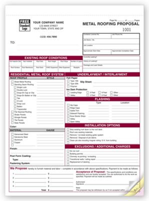 Metal Roofing Proposal 6569