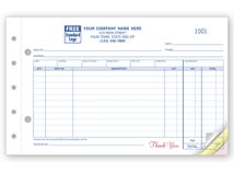 Auto Parts Sales Order - Small with Side-Stub
