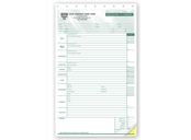 Wedding Flower Order Forms - Floral Arrangement Grid on Back