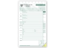 Wedding Flower Order Forms - Floral Arrangement Grid on Back