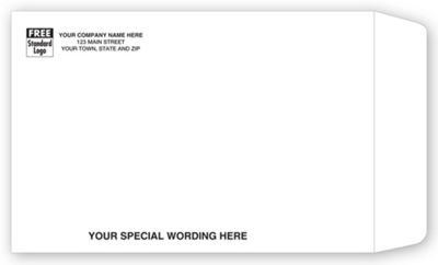 9 X 6 Open End Mailing Envelope, White 69EW