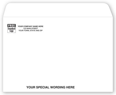 9 X 6 Open Top Mailing Envelope, White 69SW