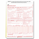 CMS-1500 Two-Part Carbonless Insurance Claim Form 0805 70151X