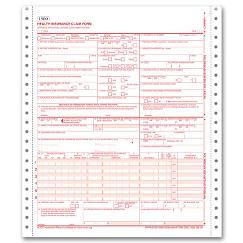 CMS-1500 One-Part Continuous Insurance Claim Form 0805