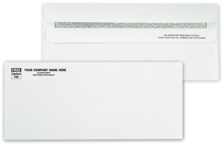 #10 Security Envelope, Self Seal, Security Tint, No Window