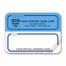 Mailing Labels, Padded, White and Blue 71