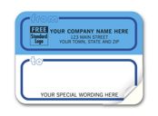 Mailing Labels, Padded, White & Blue