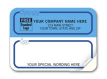 Mailing Labels, Padded, White & Blue