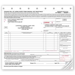 Bills of Lading - Small Carbonless, 7200