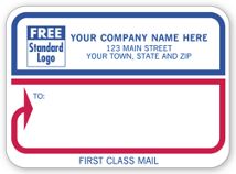 Padded Mailing Label, First Class Mail