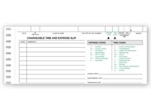 Chargeable Time/Expense Slip