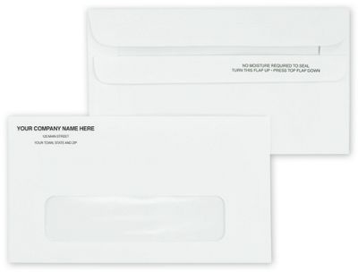 Number-6 Single Window Envelope, Self-Seal 731