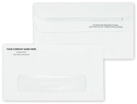 #6 Single Window Envelope, Self-Seal