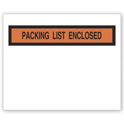 Packing List Envelope with Pressure Sensitive Backing