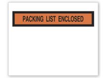 Packing List Envelope with Pressure Sensitive Backing
