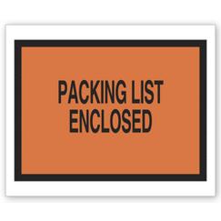 Packing List Envelope with Pressure Sensitive Backing