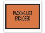 Packing List Envelope with Pressure Sensitive Backing