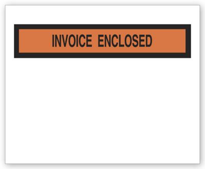Invoice Envelope, Pressure Sensitive Backing, Clear 736