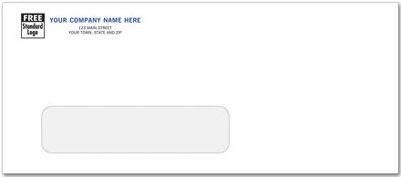 #10 Single Window Envelope, Gummed Seal