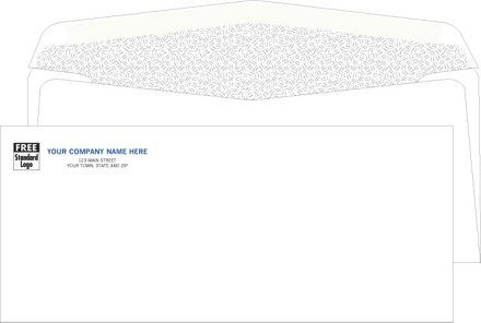 #10 Confidential Envelope, Manual Seal, No Window, White