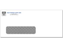 #10 Security Tinted Window Envelope, Manual Seal, White