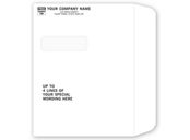 Single Window Large Envelope, Custom Wording