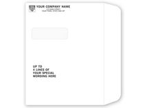 Single Window Large Envelope, Custom Wording