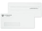 #10 Custom Window Envelope, Self Seal, Single Window, White