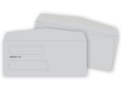 Double Window Envelope 8 5/8 X 3 5/8, Gummed Seal
