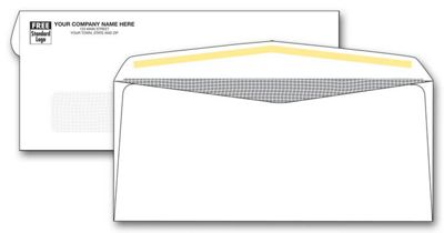 Number-9 Single Window Confidential Envelope One/Two Ink 7809