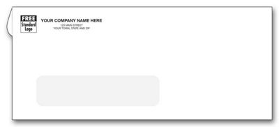 Number-10 Single Window Envelope, One/Two Ink Color 7817