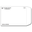 9x12 White Mailing Envelope, One/Two Ink Color 7825
