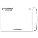 9.5x12.5 White Mailing Envelope, One/Two Ink Color 7827