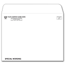 10x13 White Mailing Envelope, One/Two Ink Color 7829