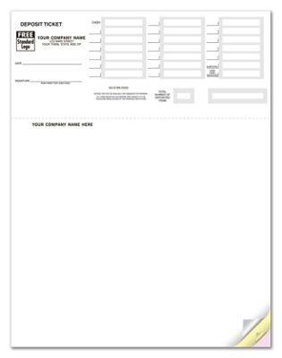 Laser Deposit Tickets, QuickBooks Compatible 80200