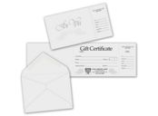 Gift Certificates - Gray Foil Embossed