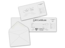 Gift Certificates - Gray Foil Embossed