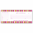 Lilly Stripe Gift Certificate 823