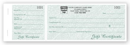 Vineyard Gift Certificates, Booked Sets, Green Vine